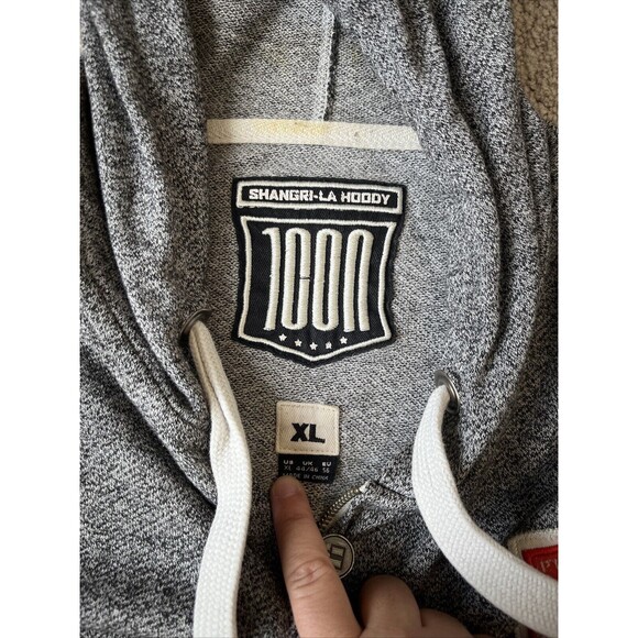 Shangri La Jacket Mens XL Hooded ICON Japan Anime Sweatshirt Fantasy Full Zip - Picture 3 of 6